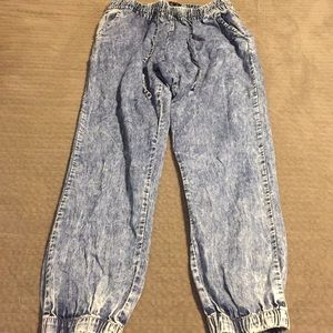 White-washed joggers